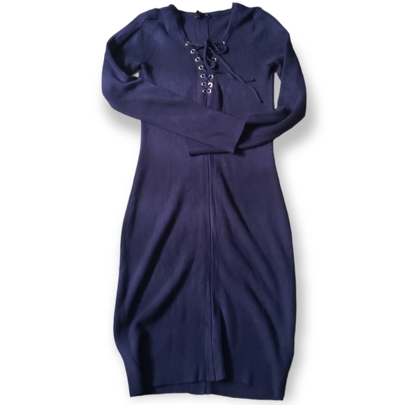 Guess Bodycon Longsleeve Sweater Dress - Picture 1 of 12